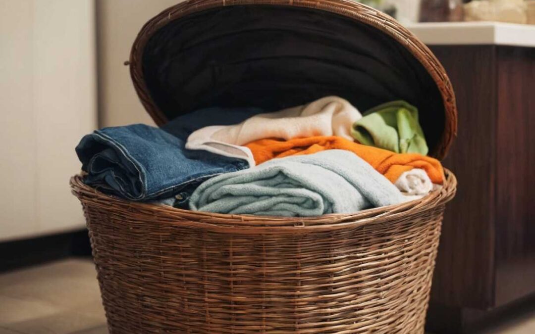Des idées créatives pour dissimuler votre panier à linge avec style